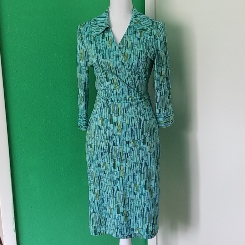 Atomic age rockabilly vintage wrap dress